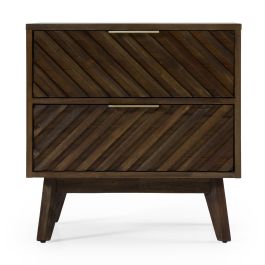 Daisy Mid-Century Dark Acacia Nightstand