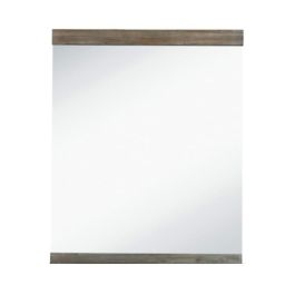 Daisy Mid-Century Dark Acacia Mirror