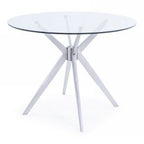 Dallas - Modern Brushed Stainless Steel Dining Table