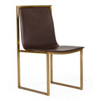 Dalton - Modern Brown Leatherette Dining Chair (Set of 2)