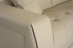 Dalton - Modern Italian Cream Leather Sectional Sofa + Recliners