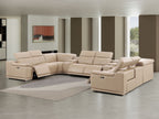 2679 10-Piece U-Shaped Power Reclining Sectional Sofa in Genuine Leather - 4 Recliners