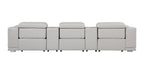 9762 Divanitalia 5-Piece Modular Power Reclining Sofa and Loveseat Set with 3 Power Recliners in Top Grain Italian Leather