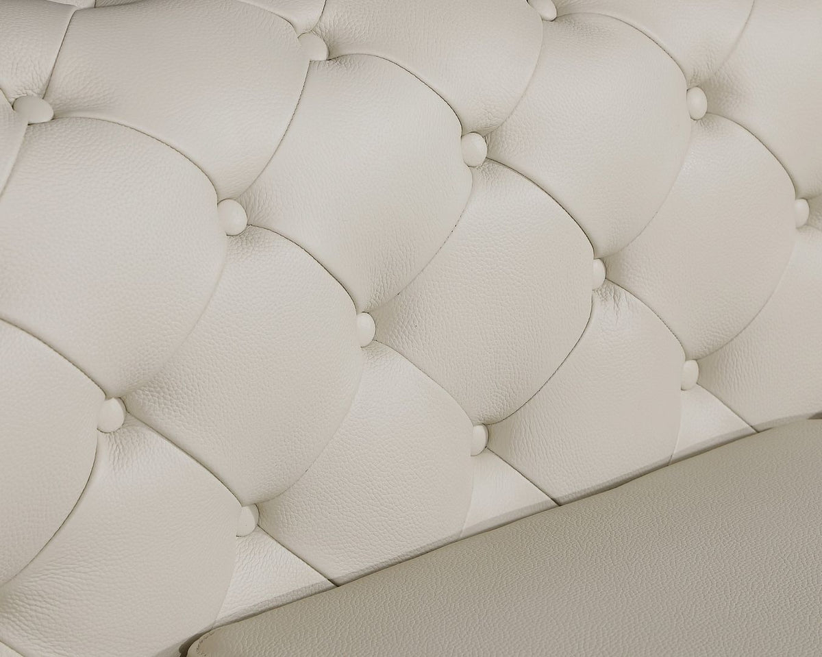 970 Divanitalia Chair in Top-grain Italian Leather - Cream - SKU 970-CH-CREAM - view 4