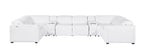 1224 Divanitalia 8-Piece U-Shaped Sectional Sofa in Top Grain Italian Leather with 2 Power Recliners & Power Headrests - White - SKU 1224-WHITE-8PC-2PWR-U-SECTIONAL - view 3