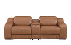 1116 Divanitalia 8-Piece Modular Power Reclining Sofa & Loveseat Set in Top Grain Italian Leather with 5 Power Recliners & Power Headrests - Cognac - SKU 1116-COGNAC-8.5-HT - view 8