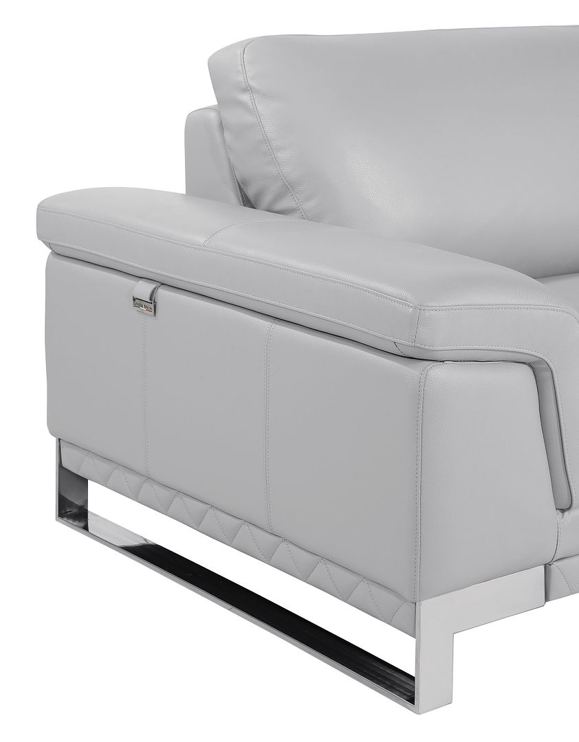 411 Divanitalia Loveseat in Top-grain Italian Leather