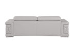 296 Modern Genuine Leather Sofa - Light Grey - SKU 296-LT-GREY-S - view 4