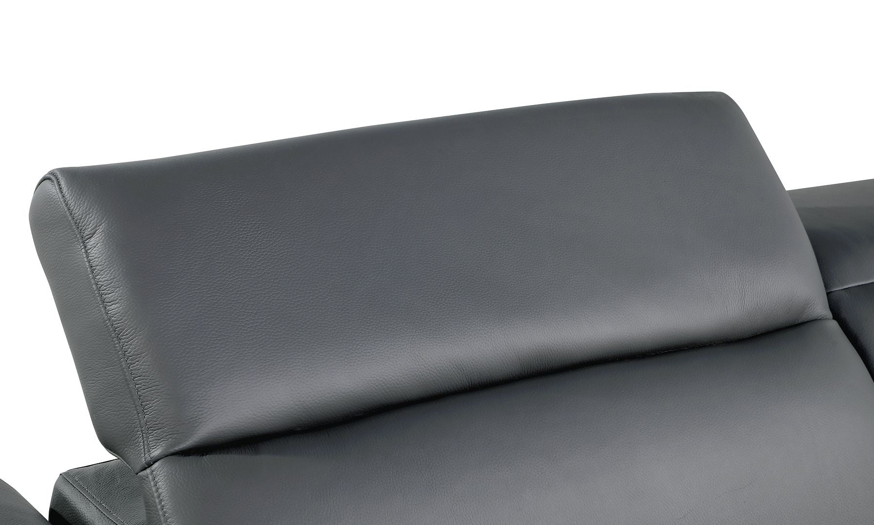1126 Divanitalia Power Reclining Sofa in Top Grain Italian Leather with 2 Power Recliners & Power Headrests