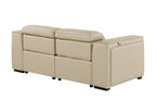 1224 Divanitalia 2-Piece Modular Power Reclining Loveseat in Top Grain Italian Leather with 2 Power Recliners & Power Headrests - Beige - SKU 1224-BEIGE-2.2-HT - view 6