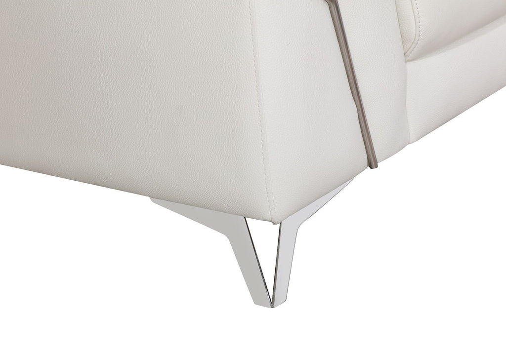 727 Divanitalia Sofa with Adjustable Headrest in Top-grain Italian Leather - White - SKU 727-S-WHITE - view 6