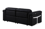 1126 Divanitalia 2-Piece Modular Power Reclining Loveseat in Top Grain Italian Leather with 2 Power Recliners & Power Headrests - Black - SKU 1126-BLACK-2.2-HT - view 6