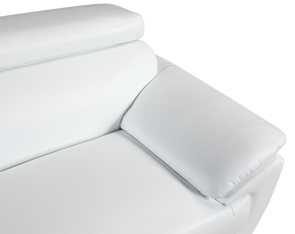 4571 Modern Genuine Leather Sofa - White - SKU 4571-S-WHITE - view 7