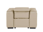 1126 Divanitalia Top Grain Italian Leather Power Reclining Chair with Power Headrests