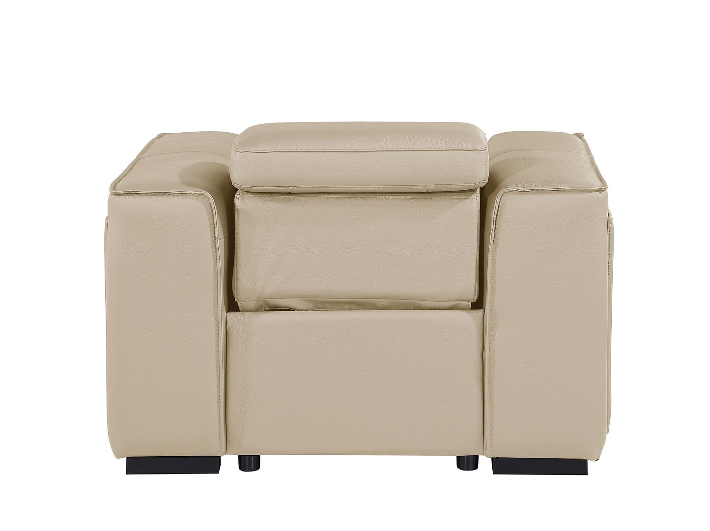 1126 Divanitalia Top Grain Italian Leather Power Reclining Chair with Power Headrests