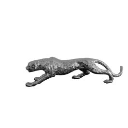 Jaguar Modern Silver Sculpture 32"