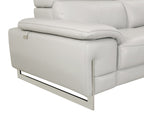 636 Divanitalia Dark Gray Sofa in Top-grain Italian Leather