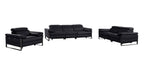 1246 Divanitalia Modular Power Dual Reclining Sofa, Loveseat, and Chair Set with Power Headrests - Top Grain Italian Leather - Black - SKU 1246-BLACK-6.5-HT-3PC - view 3