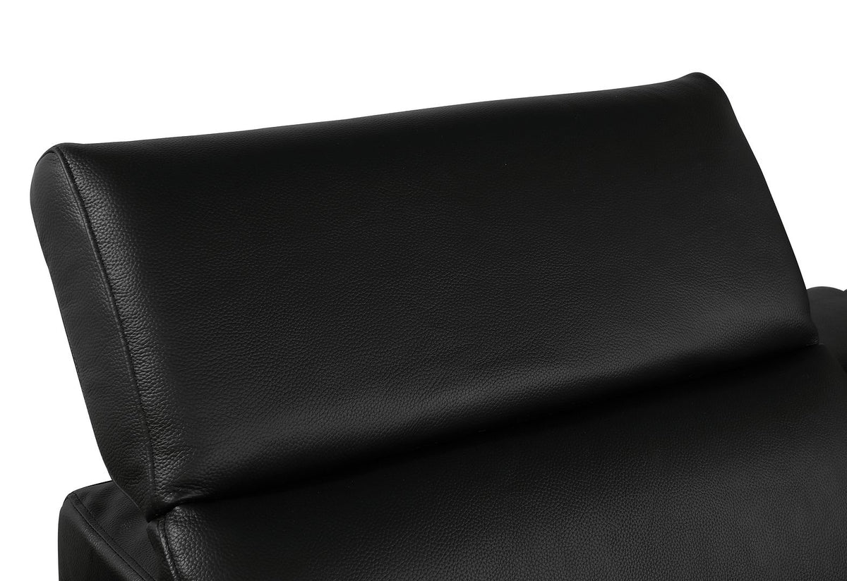 1126 Divanitalia 3-Piece Modular Power Reclining Loveseat in Top Grain Italian Leather with 2 Power Recliners & Power Headrests - Black - SKU 1126-BLACK-3.2-HT - view 12
