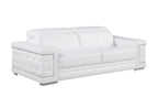 296 Modern Genuine Leather 2-Piece Sofa Set - White - SKU 296-WHITE-2PC - view 4