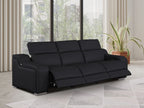 1116 Divanitalia 3-Piece Modular Power Reclining Sofa in Top Grain Italian Leather with 3 Power Recliners & Power Headrests