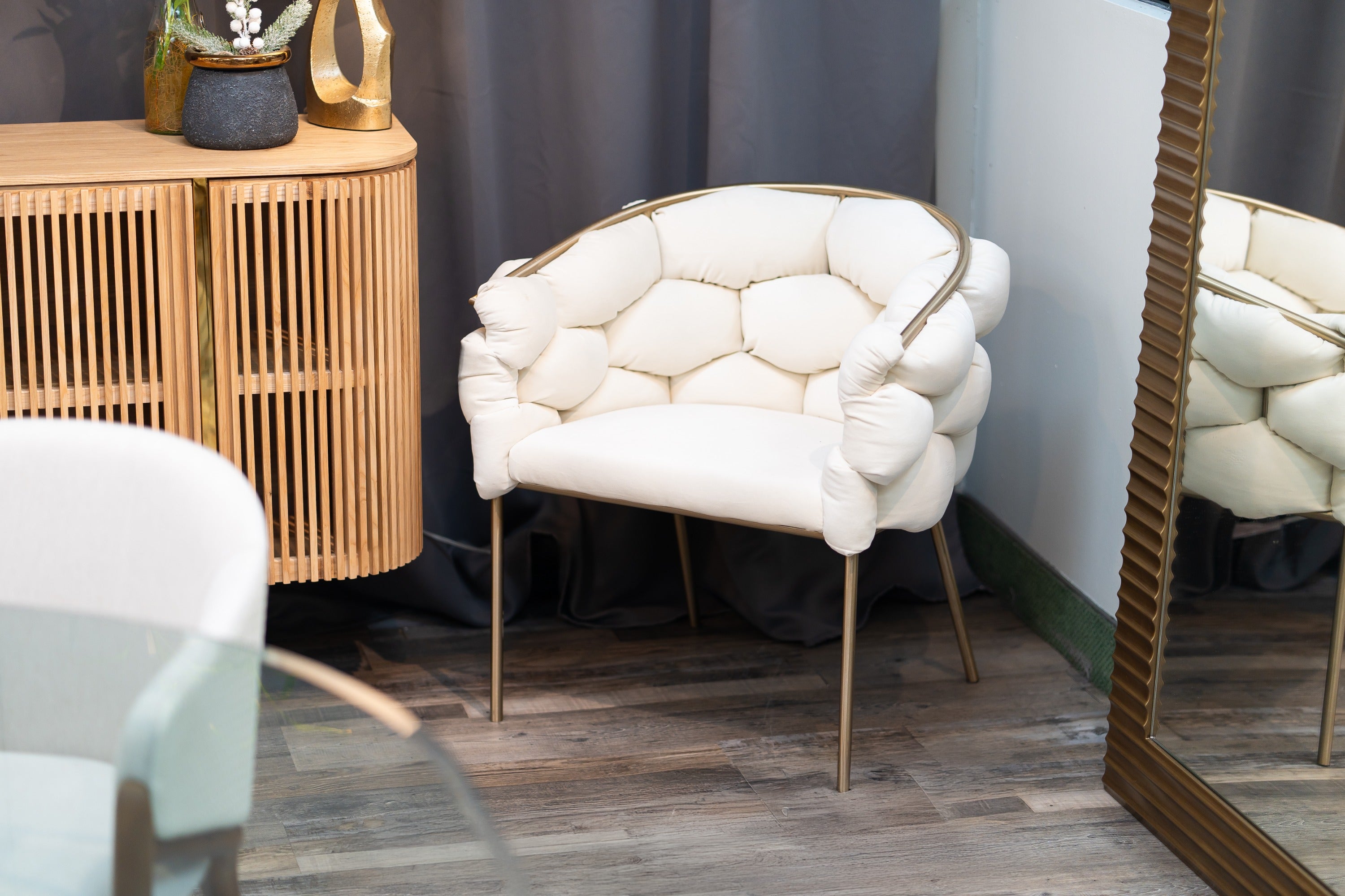 Debra Modern Fabric Dining Chair