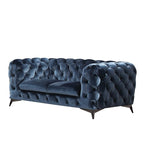 Divani Casa Delilah Modern Blue Fabric Loveseat
