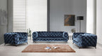 Divani Casa Delilah Modern Blue Fabric Loveseat