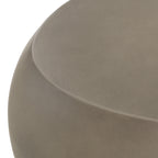 Denny - Modern Grey Fiberform Oval Coffee Table