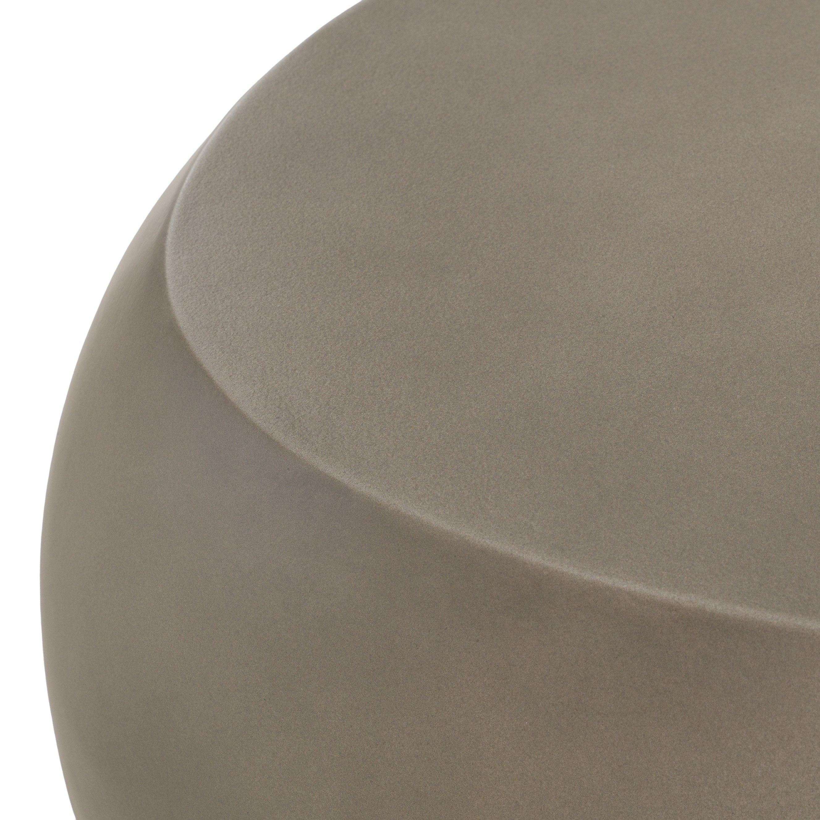 Denny - Modern Grey Fiberform Oval Coffee Table