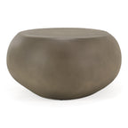 Denny - Modern Grey Fiberform Large Oval Coffee Table
