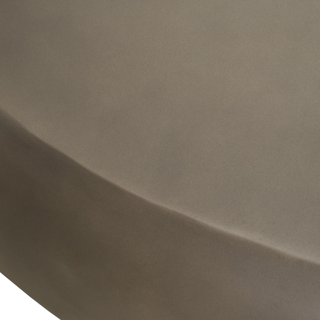 Denny - Modern Grey Fiberform Large Oval Coffee Table