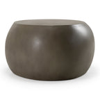 Denny - Modern Grey Concrete Oval Coffee Table