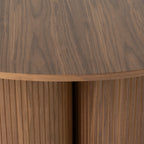 Depew - Mid-Century Modern Walnut Round Dining Table