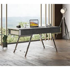 Dessart - Modern Elm Grey Office Desk