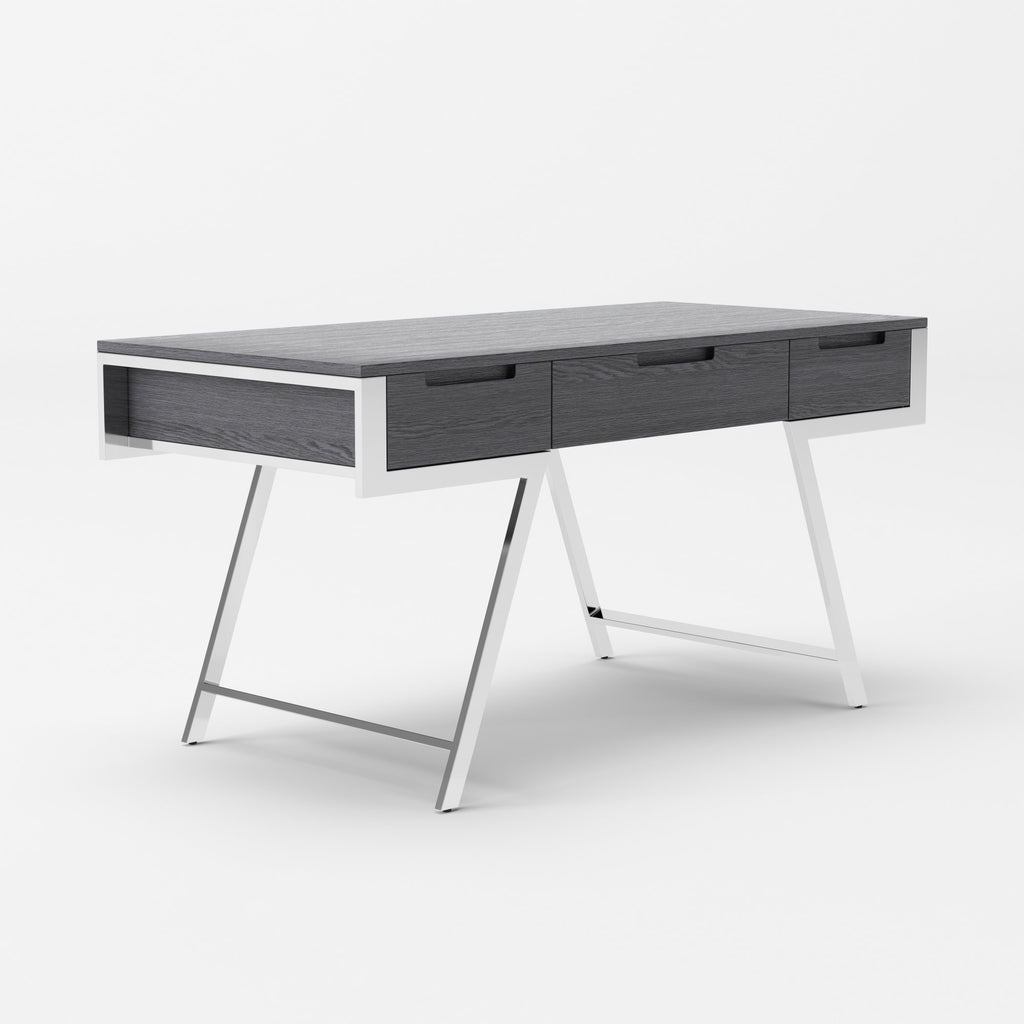 Dessart - Modern Elm Grey Office Desk