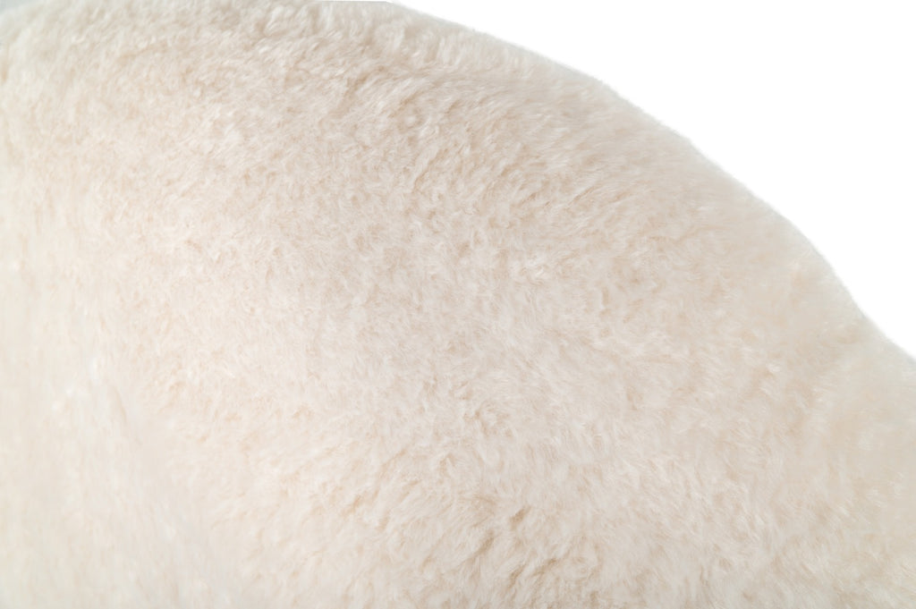 Destiny - Eastern King Contemporary White Sherpa Bubble Bed - Eastern King Contemporary White Sherpa Bubble Bed