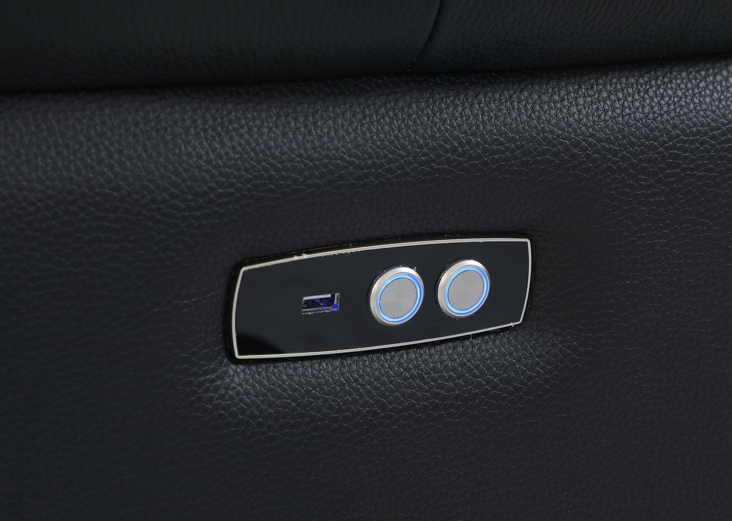 9762 DivanItalia Black 12-Piece Sectional – Top Grain Italian Leather with 4 Power Recliners and 4 Consoles