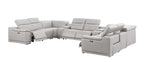 2679 10-Piece U-Shaped Power Reclining Sectional Sofa in Genuine Leather - 4 Recliners