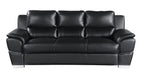 4572 Modern Genuine Leather 2-Piece Sofa Set - Black - SKU 4572 BLACK 2PC (S/L) - GROUP - view 3