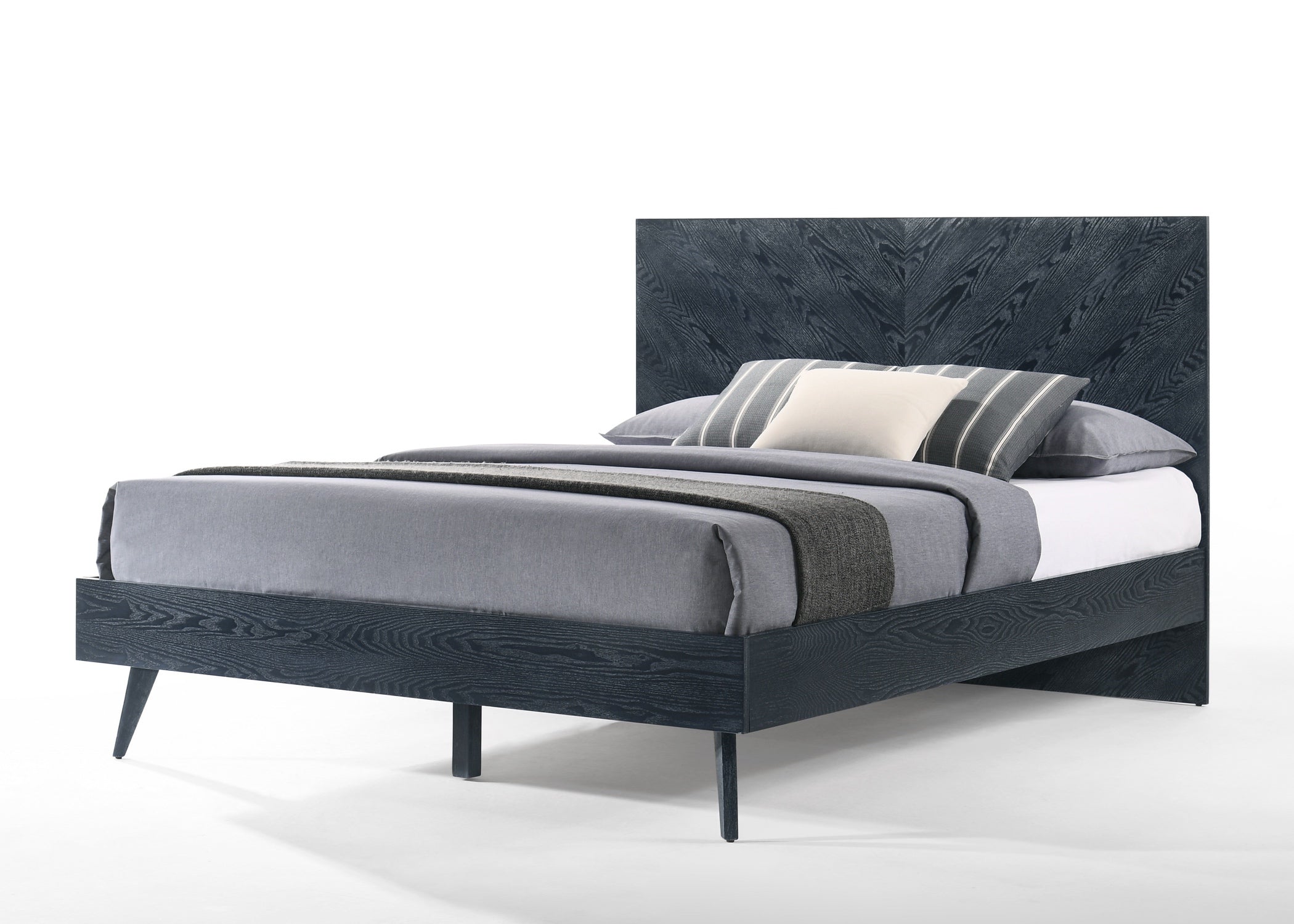 Diana - Eastern King Modern Grey Ash Bed - Eastern King Modern Grey Ash Bed