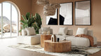 Mondo - Modern Modular Beige Fabric Sectional Sofa - Modern Modular Beige Fabric Sectional Sofa