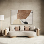 Raywood - Modern Multicolored Boucle Fabric + Ash Sofa