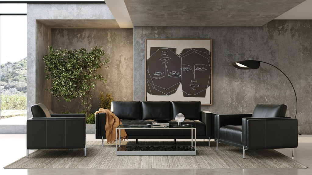 Schmidt - Modern Black Leather Chair