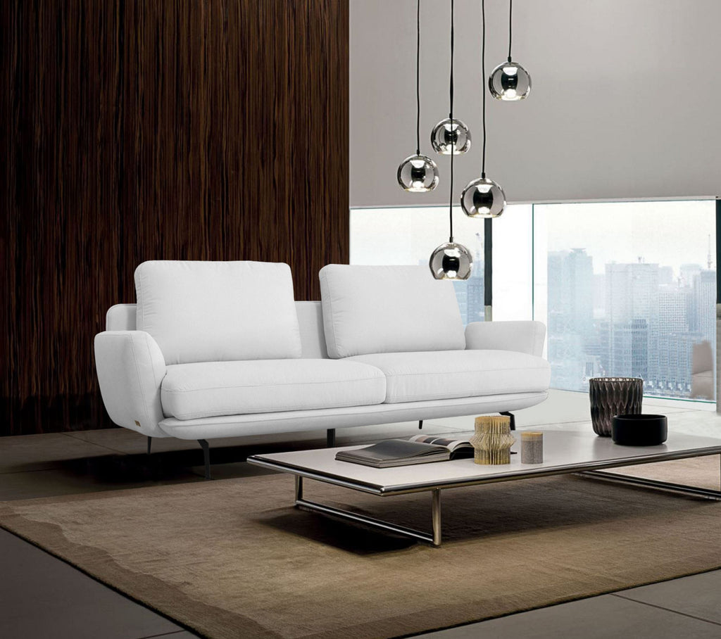 Dolly Modern - Off White Fabric Sofa