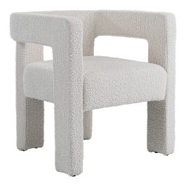 Drea - Modern White Fabric Dining Chair