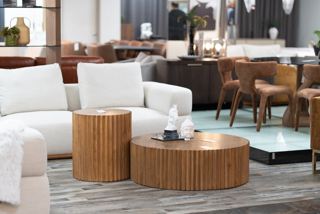 Espana - Modern Walnut Round Coffee Table