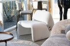Tristan Modern Off White Fabric Accent Chair