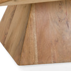 Duffy - Modern Acacia Pentagon Coffee Table