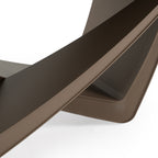 Dunster - Contemporary Beige Ceramic + Metallic Grey Extendable Dining Table